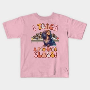 I Teach a Paw-Some Class! Kids T-Shirt